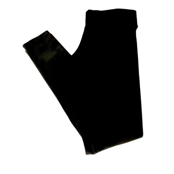 Lane Bryant Black Velvet Leggings size A/B - Picture 1 of 12